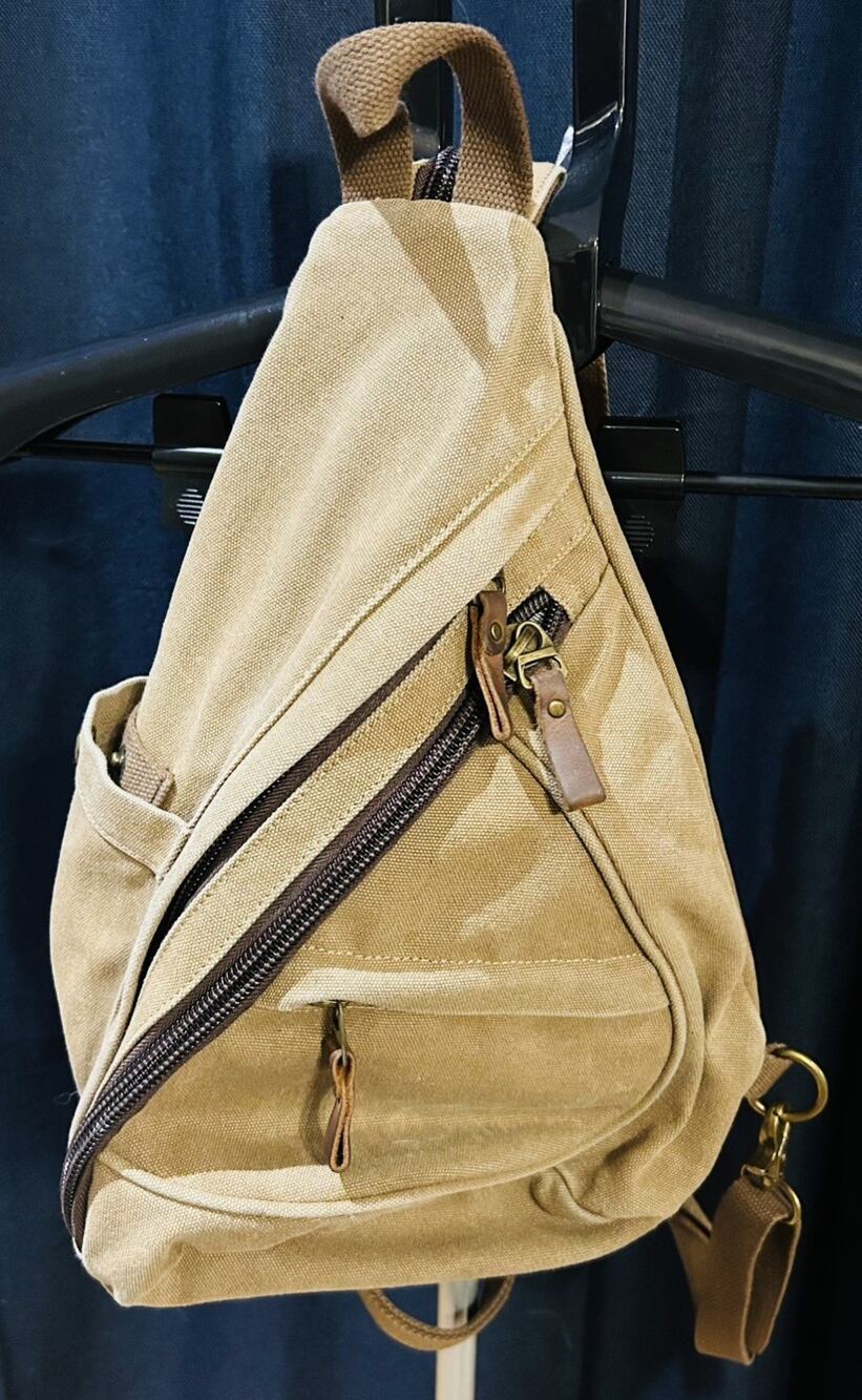 KL928 Canvas Sling Crossbody Backpack